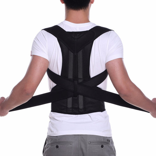 Adjustable Magnetic Posture Corrector Back Brace Support Belt for Upper Back Pain Relief